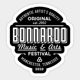 Bonnaroo 2010 (white) Sticker